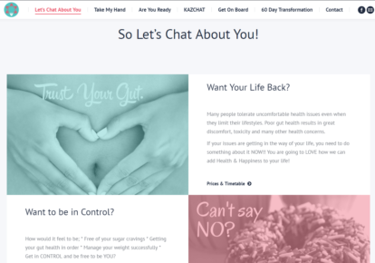Kazchat web design