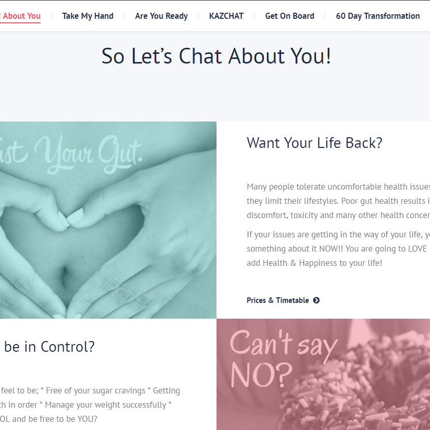 Kazchat web design